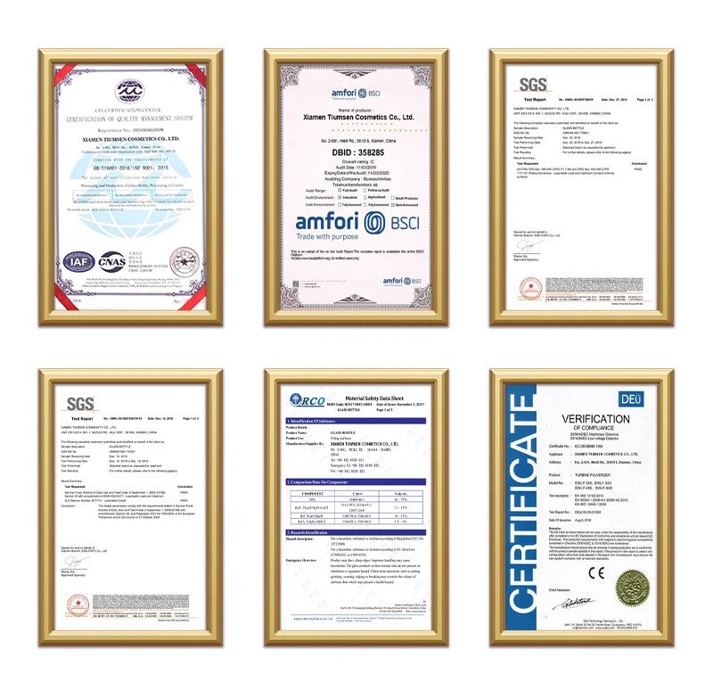 perfume bottle certification perfume bottle certification